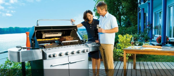 Гриль газовый Weber Summit E-670, GBS черный/нержавеющая сталь