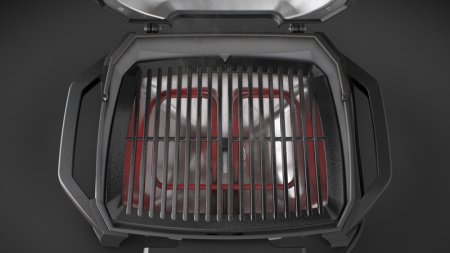 Электрический гриль Pulse 1000 на подставке - тележке, черный