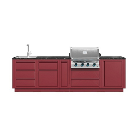 Тумба с 2-мя выдвижными ящиками 610 красная Онтарио