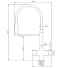 Смеситель Steel Hammer SH 2003 PVD GRAFIT