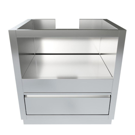 Тумба-основание для овальных керамических грилей металлик Онтарио