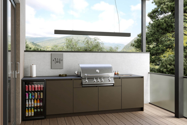 Кухня ASTOV BBQ / АСТОВ БАРБЕКЮ № 15 (ширина 3050 мм)