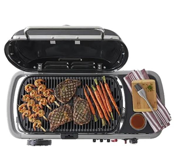 Weber Traveler гриль газовый портативный, уличный синий