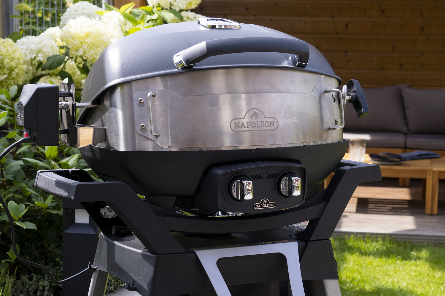 Вертел с 2-мя зажимами, экраном и электромотором для грилей TravelQ-285