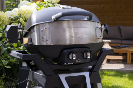 Вертел с 2-мя зажимами, экраном и электромотором для грилей TravelQ-285