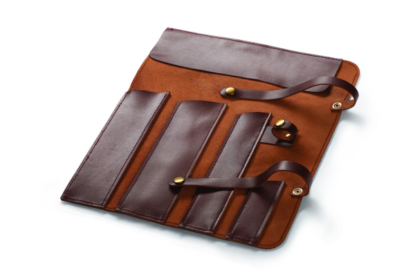 Кожаная чехол (скрутка) для ножей