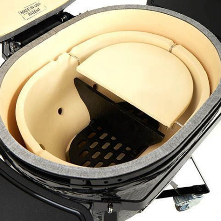 Керамический гриль барбекю Primo Oval 300 Family All in One с подставкой и столиком