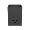 Тумба для мусора с держателем для бумажных полотенец черная Онтарио