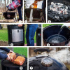 Угольная коптильня Smokey Mountain Cooker, печь для копчения 57 см