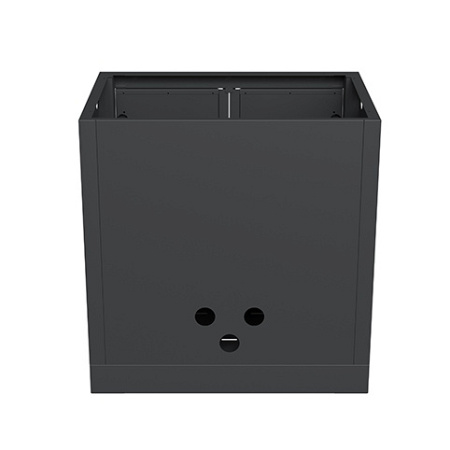 Тумба универсальная с полкой и 2-мя дверями 870 черная Онтарио