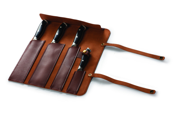 Кожаная чехол (скрутка) для ножей