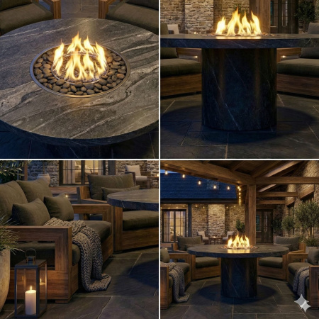 Гриль-стол Непал Металл лист черный