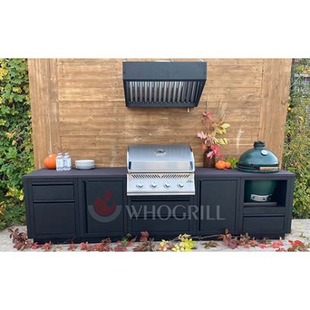 Тумба с 3-мя выдвижными ящиками черная Онтарио