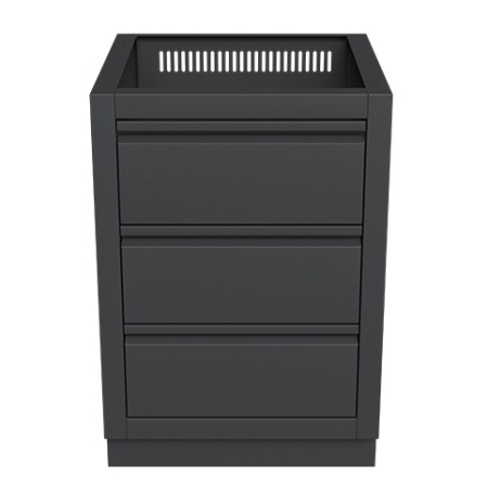 Тумба с 2-мя выдвижными ящиками 610 черная Онтарио