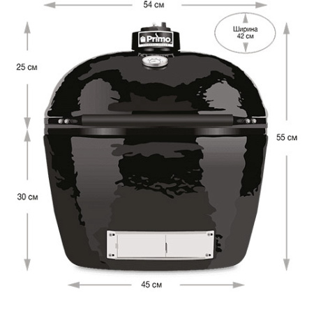 Керамический гриль Primo Oval 200 Junior