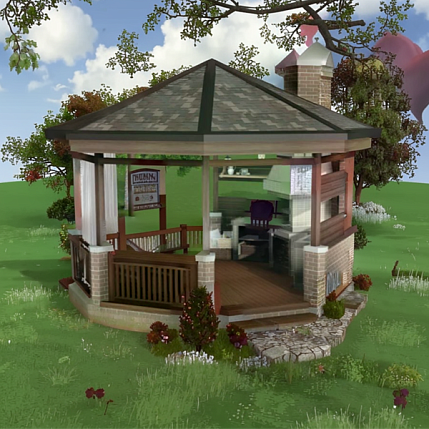 Беседка барбекю