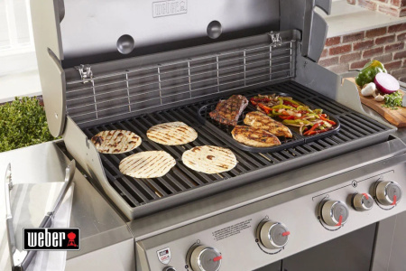 Чугунная решетка-гриль и противень - Gourmet BBQ System