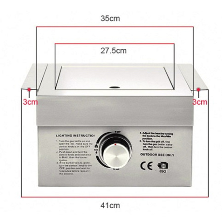 Встраиваемая газовая конфорка Brennex BG025B 3,5 кВт