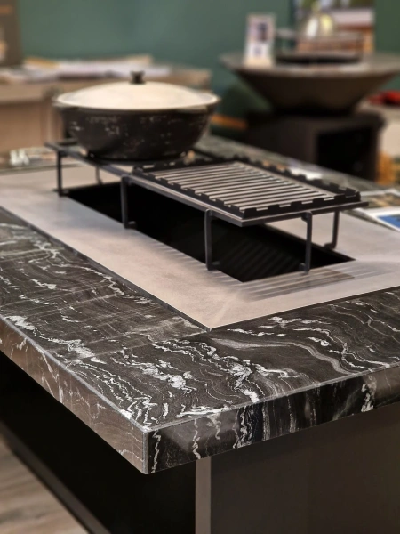 Гриль стол Монблан гранит 1460x760 мм