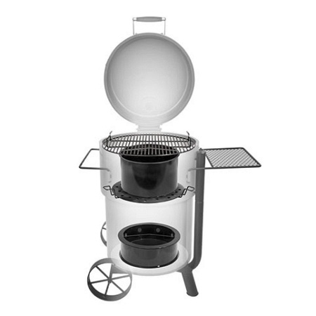 Печь-смокер Oklahoma Joe's Drum Bronco Pro + чехол