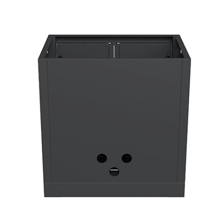 Шкаф навесной с распашными дверцами 600 черный Онтарио