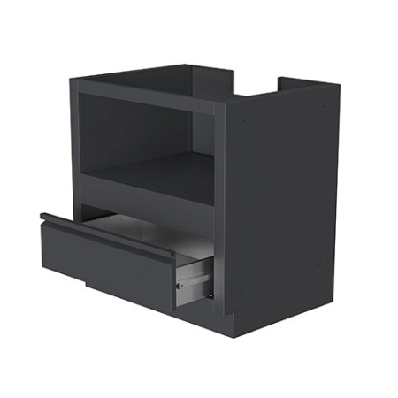 Тумба-основание для овальных керамических грилей черная Онтарио