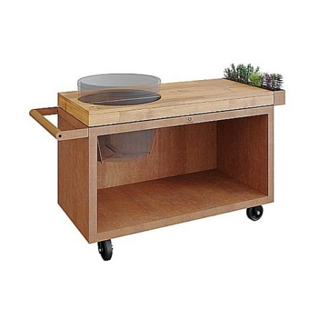 Стол OFYR Table PRO для Big Green Egg кортен