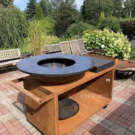 Угольный гриль Ofyr Island 100 PRO с дровницей