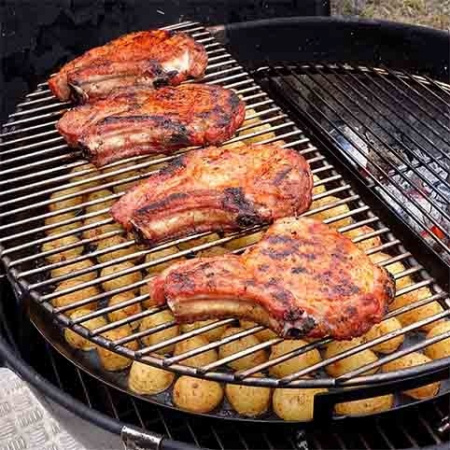 Решетка второго уровня для угольных грилей SnS Grills 57 см