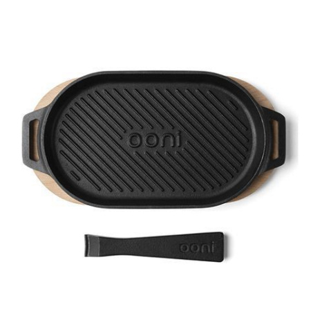 Чугунная ребристая сковорода со съемной ручкой Ooni