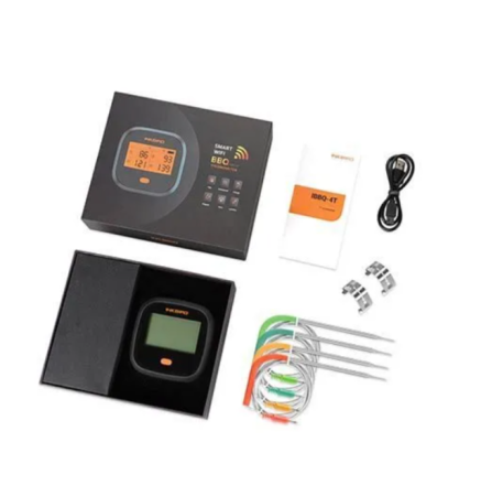 Цифровой термометр bluetooth, Wi-Fi InkBird IBBQ-4T для овощей, мяса, рыбы