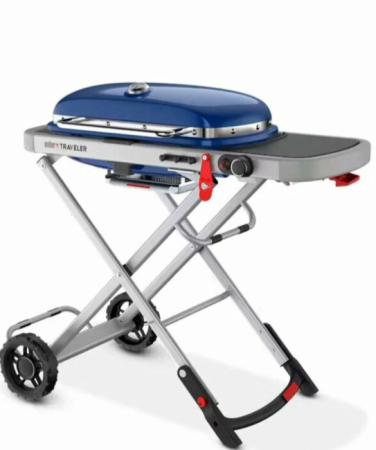 Weber Traveler гриль газовый портативный, синий
