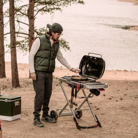 Weber Traveler гриль газовый портативный, черный