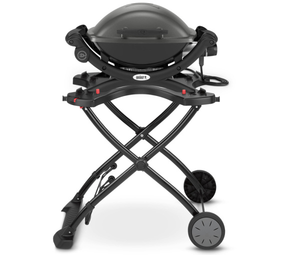 Электрический гриль Weber Q-1400 темно-серый с подставкой-тележкой
