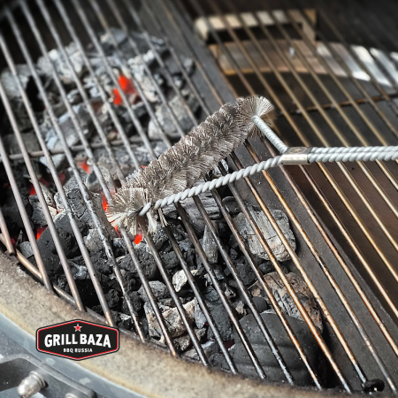 Щётка для гриля Grillbaza, длинная металлическая 