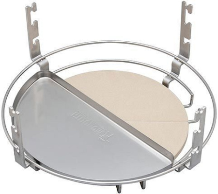 Керамический гриль Monolith Classic Black PRO 2.0 с ножками