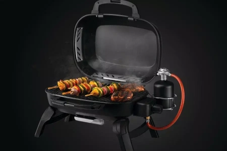 Кухонный grill Napoleon TravelQ 240, гриль черный со сменными газовыми баллонами 