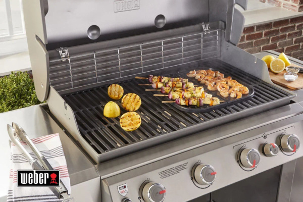 Чугунная решетка-гриль и противень - Gourmet BBQ System