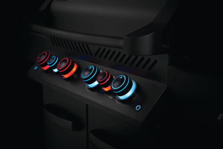 Газовый гриль Napoleon Prestige 500 Phantom тепловой с боковыми столиками