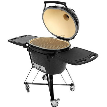 Керамический гриль барбекю Primo Oval 300 Family All in One с подставкой и столиком