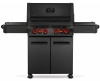 Газовый гриль Napoleon Prestige 500 Phantom тепловой с боковыми столиками