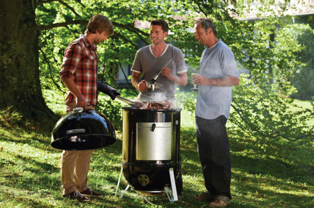 Угольная коптильня Smokey Mountain Cooker, печь для копчения 57 см