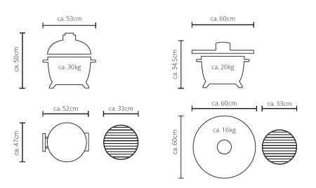 Керамический гриль Monolith Icon черный
