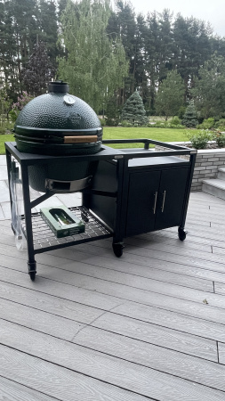 Керамический гриль размер XL на модульной подставке со шкафом