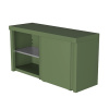 Шкаф навесной с раздвижными дверцами 1000 зеленый Онтарио