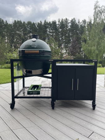 Керамический гриль размер XL на модульной подставке со шкафом