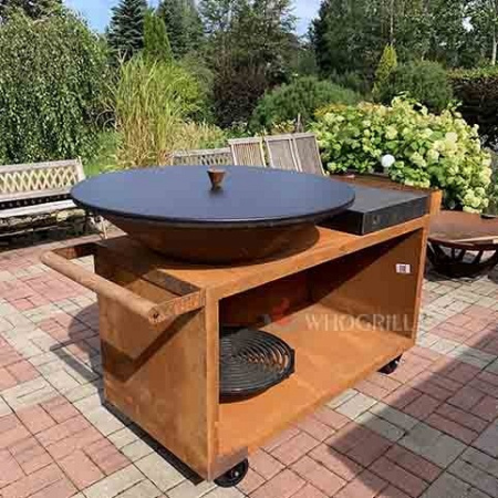 Угольный гриль Ofyr Island 100 PRO с дровницей