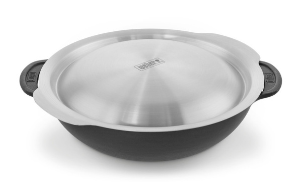 Вок Weber со вставкой для приготовления на пару - Gourmet BBQ System