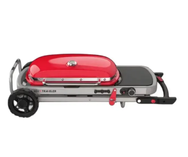 Weber Traveler гриль газовый портативный, уличный красный