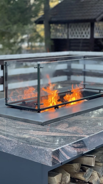 Гриль стол Монблан керамогранит 2160x760 мм